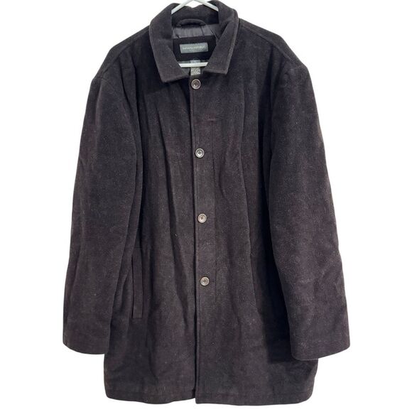 Banana Republic Men's Size XL Wool Cashmere Blend Over Coat Mid Length Button - Picture 1 of 12